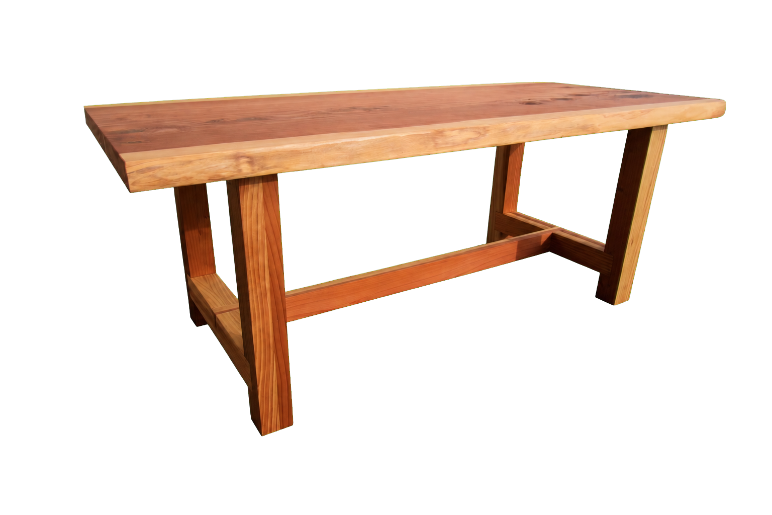 Redwood Live Edge Single Slab Table available for purchase